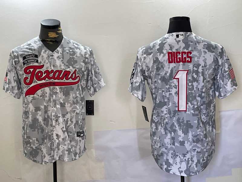 Men's Houston Texans #1 Stefon Diggs Arctic Camo 2024 Salute to Service Stitched Baseball Jersey,We sell and wholesale Men's Houston Texans #1 Stefon Diggs Arctic Camo 2024 Salute to Service Stitched Baseball Jersey on line form chian!
